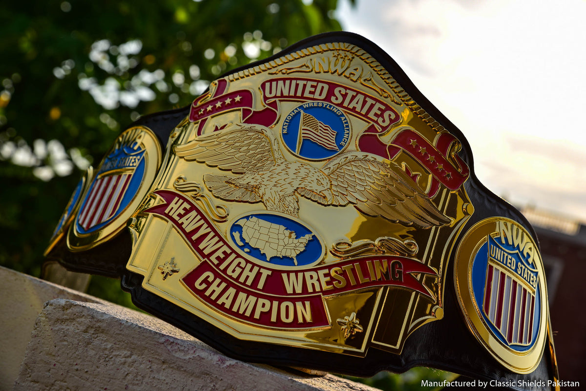 NWA United States Title Gold with Leather Option 2