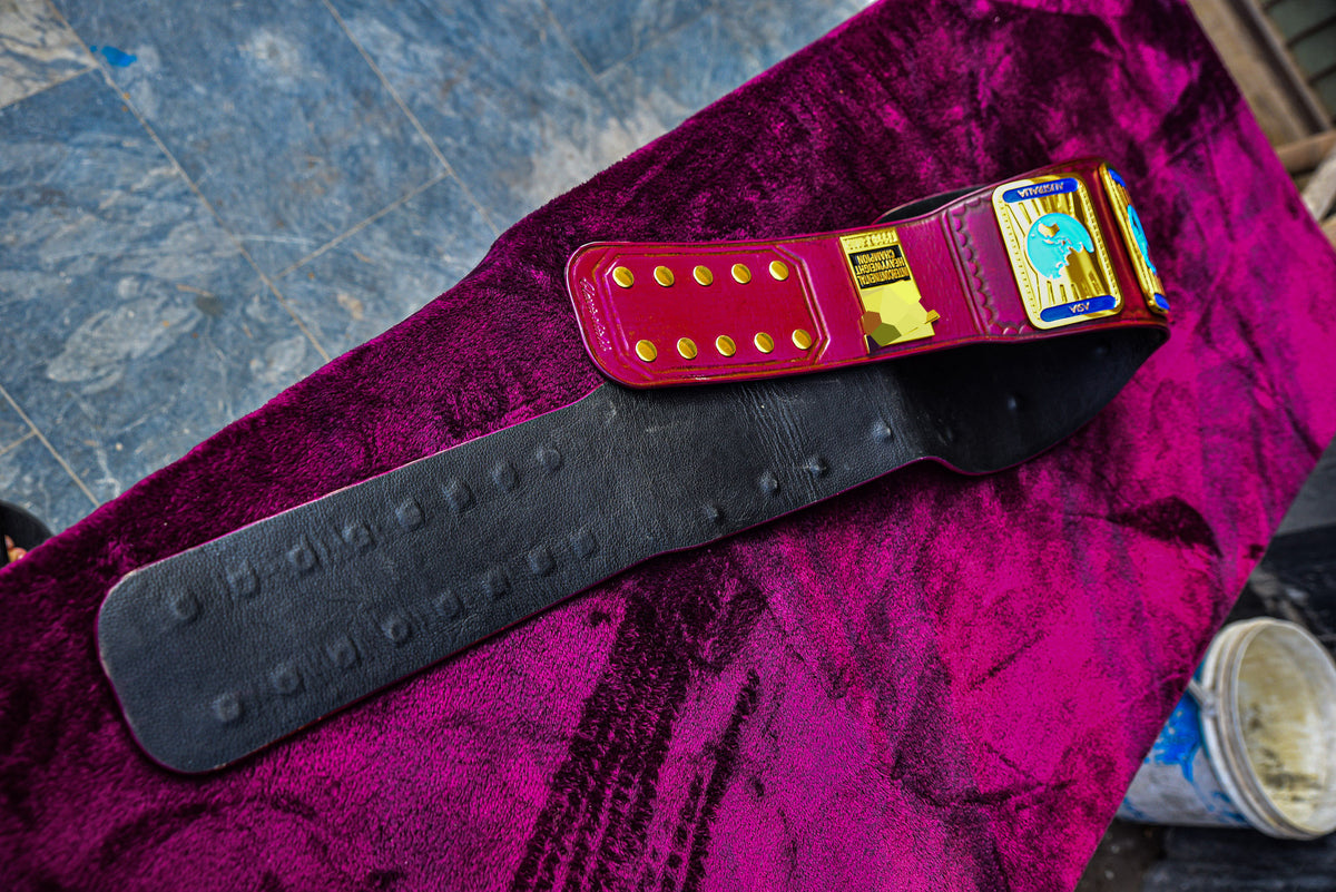 Oval IC Title Block Logo and Purple Leather