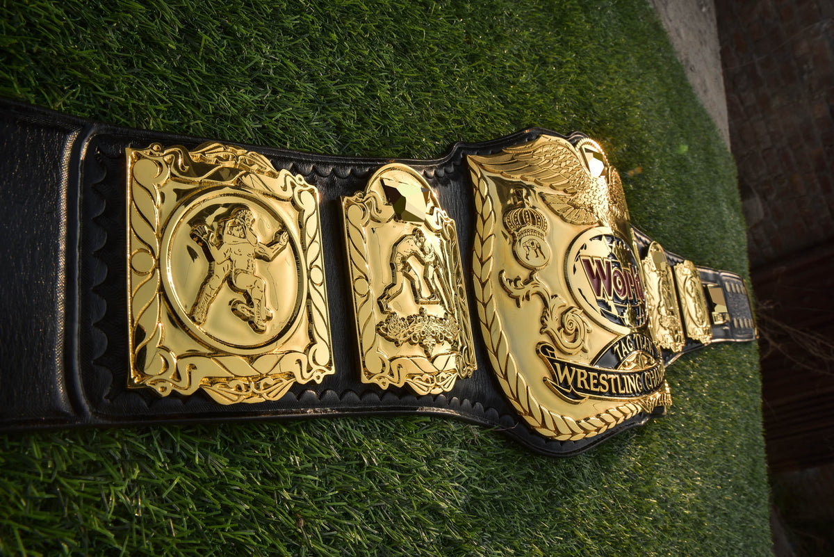 Reggie Parks Tag Title All Gold with Grapplers side plates