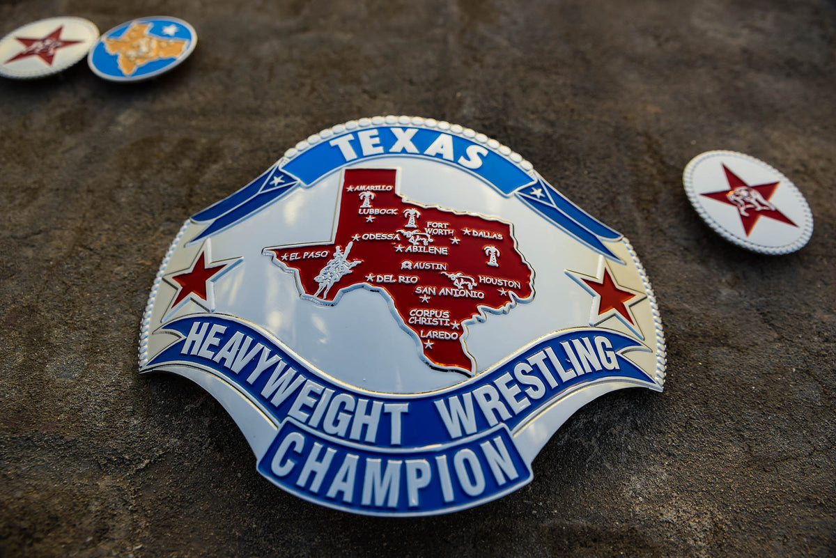 1989 Texas Championship Title Belt – Chrome Plated | 4.2mm