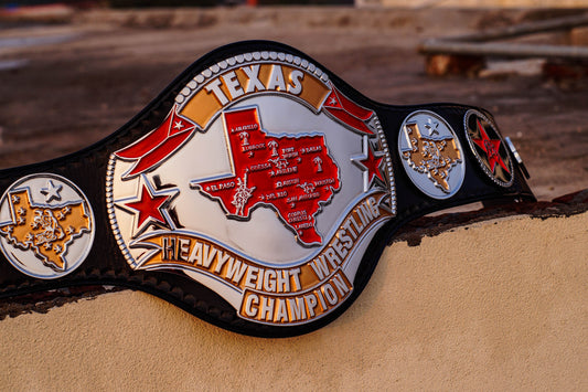 1986 Texas Championship Title Belt – Chrome Plated | 4.2mm