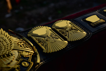 4.2mm Automated Etched All Gold Winged eagle with 02A1 Leather