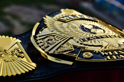 4.2mm Automated Etched All Gold Winged eagle with 02A1 Leather