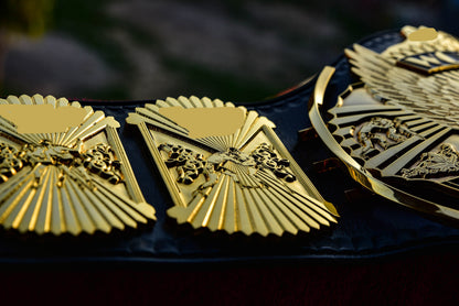 4.2mm Automated Etched All Gold Winged eagle with 02A1 Leather