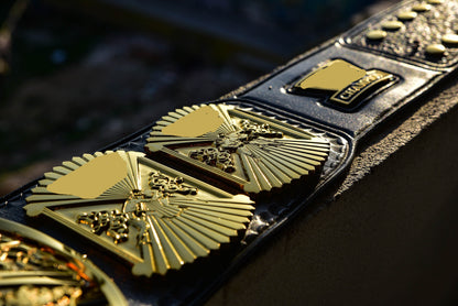 4.2mm Automated Etched All Gold Winged eagle with 02A1 Leather