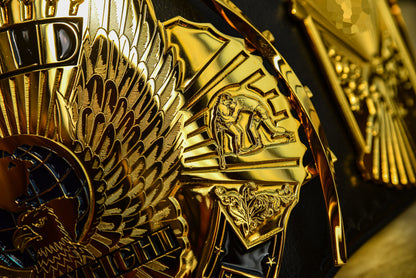 4.2mm Automated Etched All Gold Winged eagle with 01A1 Leather