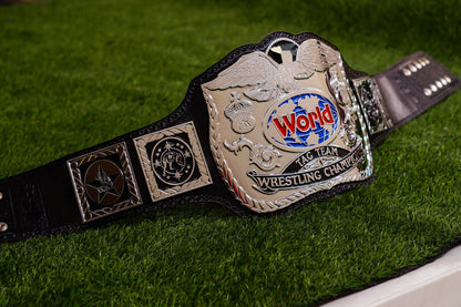 Reggie Parks Tag Title Silver (Chrome Plated Version) Leather Option 2