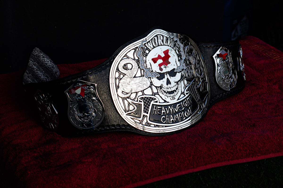 Smoking Skull Title Belt Silver Version
