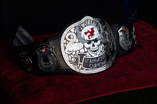 Smoking Skull Title Belt Silver Version