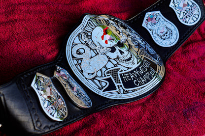 Smoking Skull Title Belt Silver Version