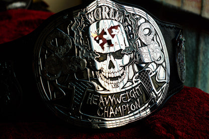 Smoking Skull Title Belt Silver Version