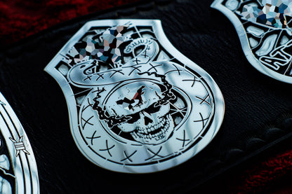 Smoking Skull Title Belt Silver Version