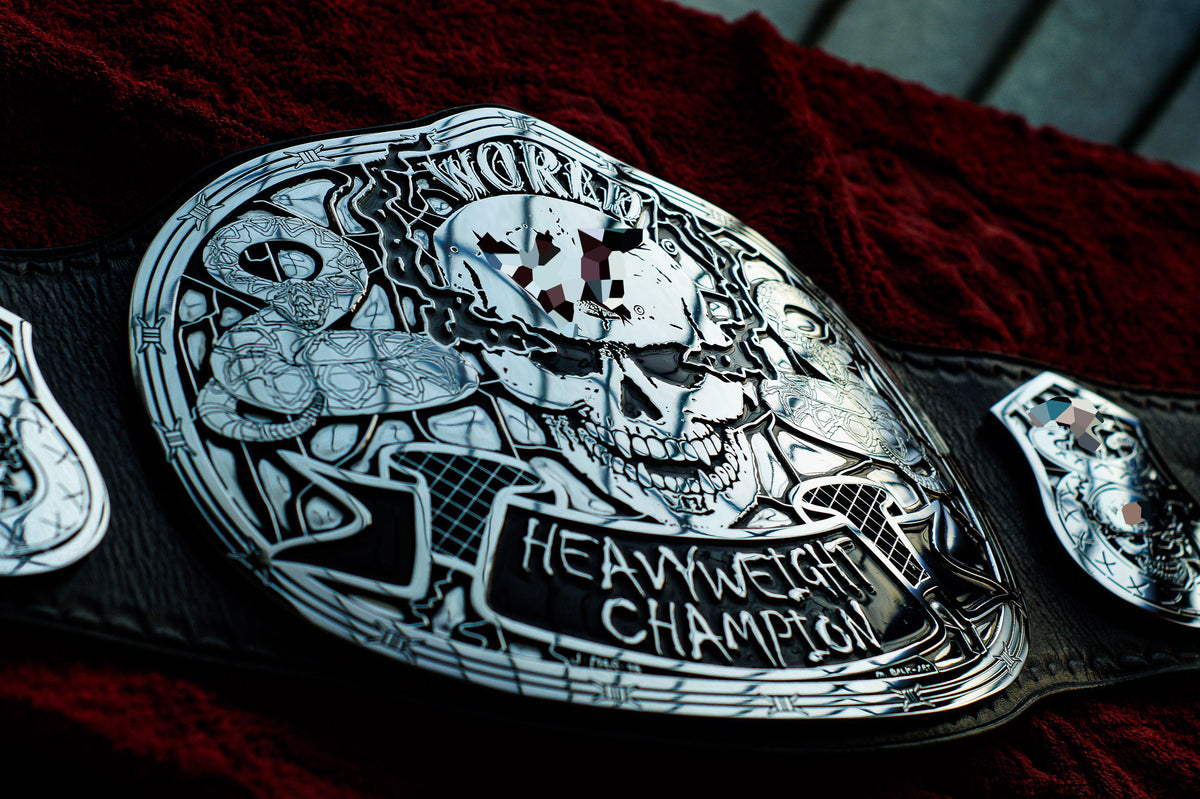 Smoking Skull Title Belt Silver Version