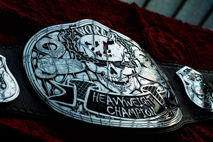 Smoking Skull Title Belt Silver Version