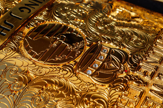 2D Etched Big Gold with Hand Crafted Texture Gallery 2