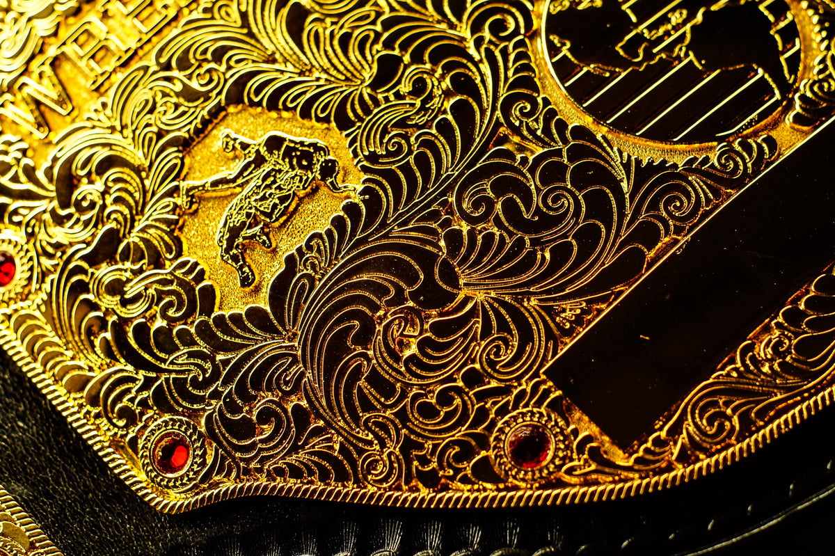 2D Etched Big Gold with Hand Crafted Texture Gallery 1