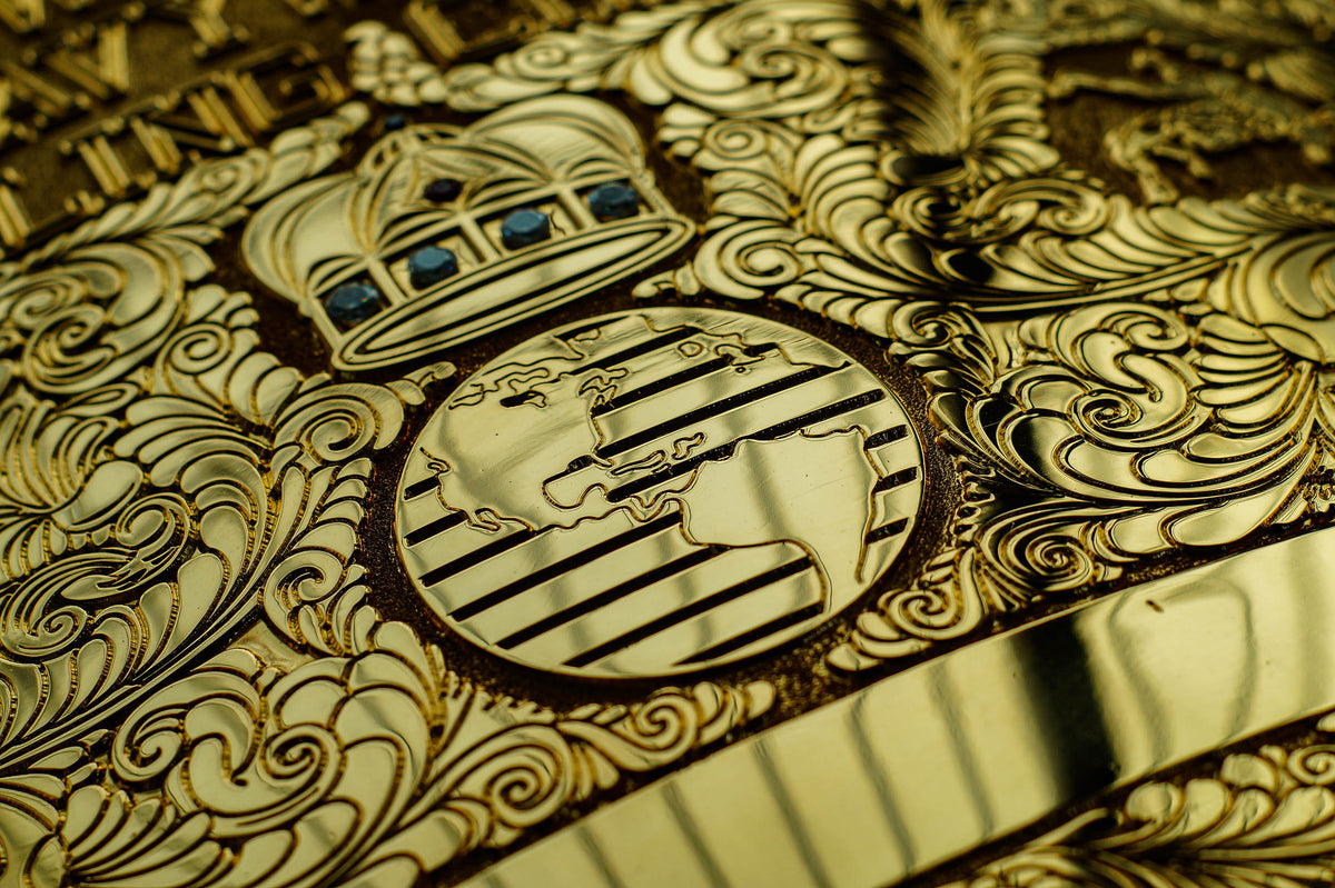 2D Etched Big Gold with Hand Crafted Texture Gallery 1