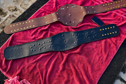 NWA Domed Globe Relief Championship Title Belt Satin/Matte Finished Version