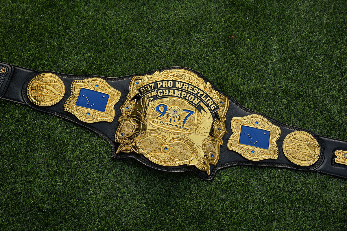 907 Pro Wresting Academy Alaska Title Gold