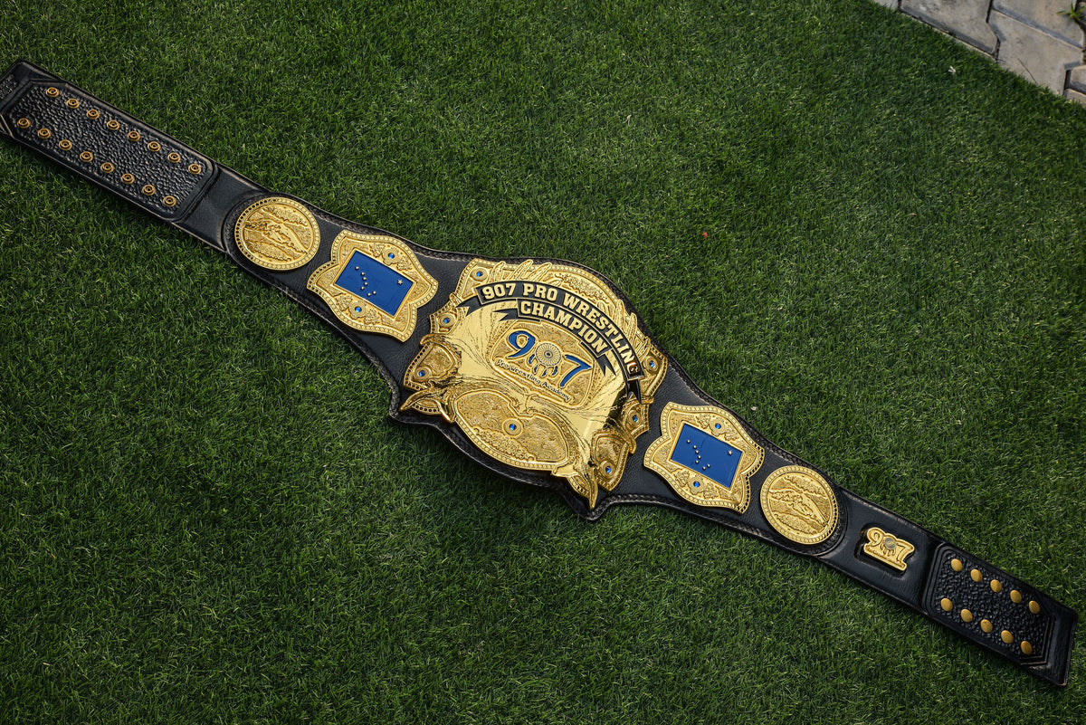 907 Pro Wresting Academy Alaska Title Gold