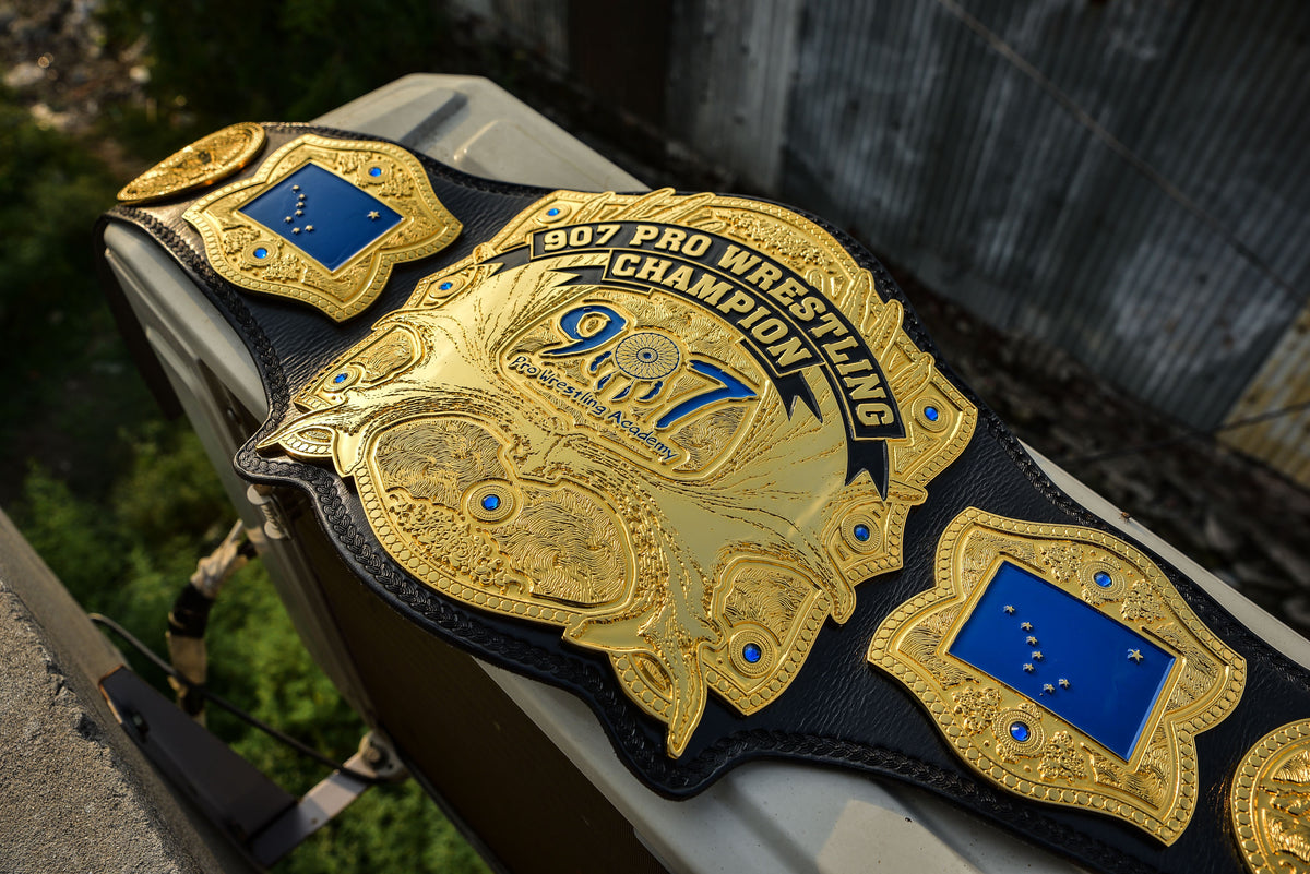 907 Pro Wresting Academy Alaska Title Gold