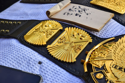 4.2mm Automated Etched All Gold Winged eagle with 01A1 Leather Gallery 1