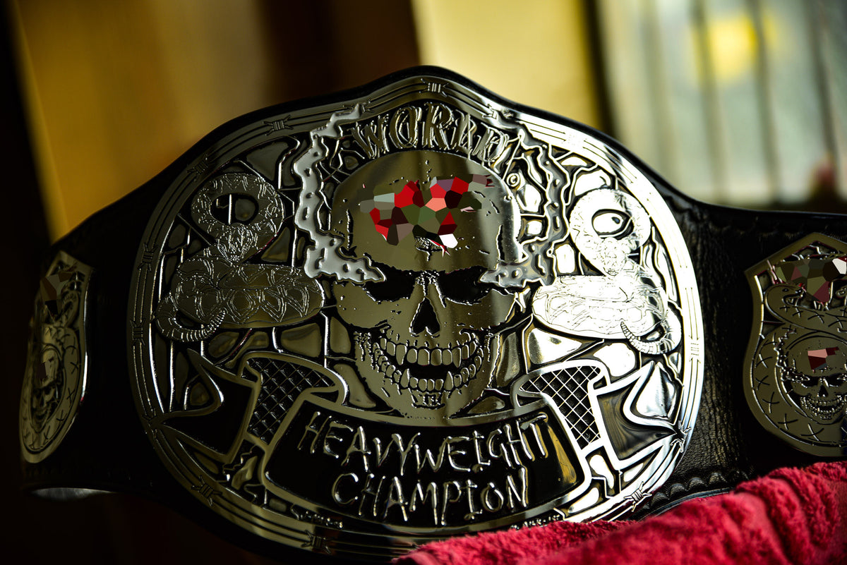 Smoking Skull Title Belt Silver Version