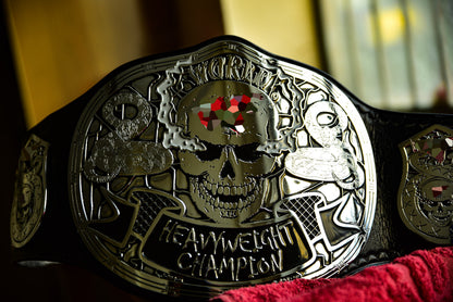 Smoking Skull Title Belt Silver Version