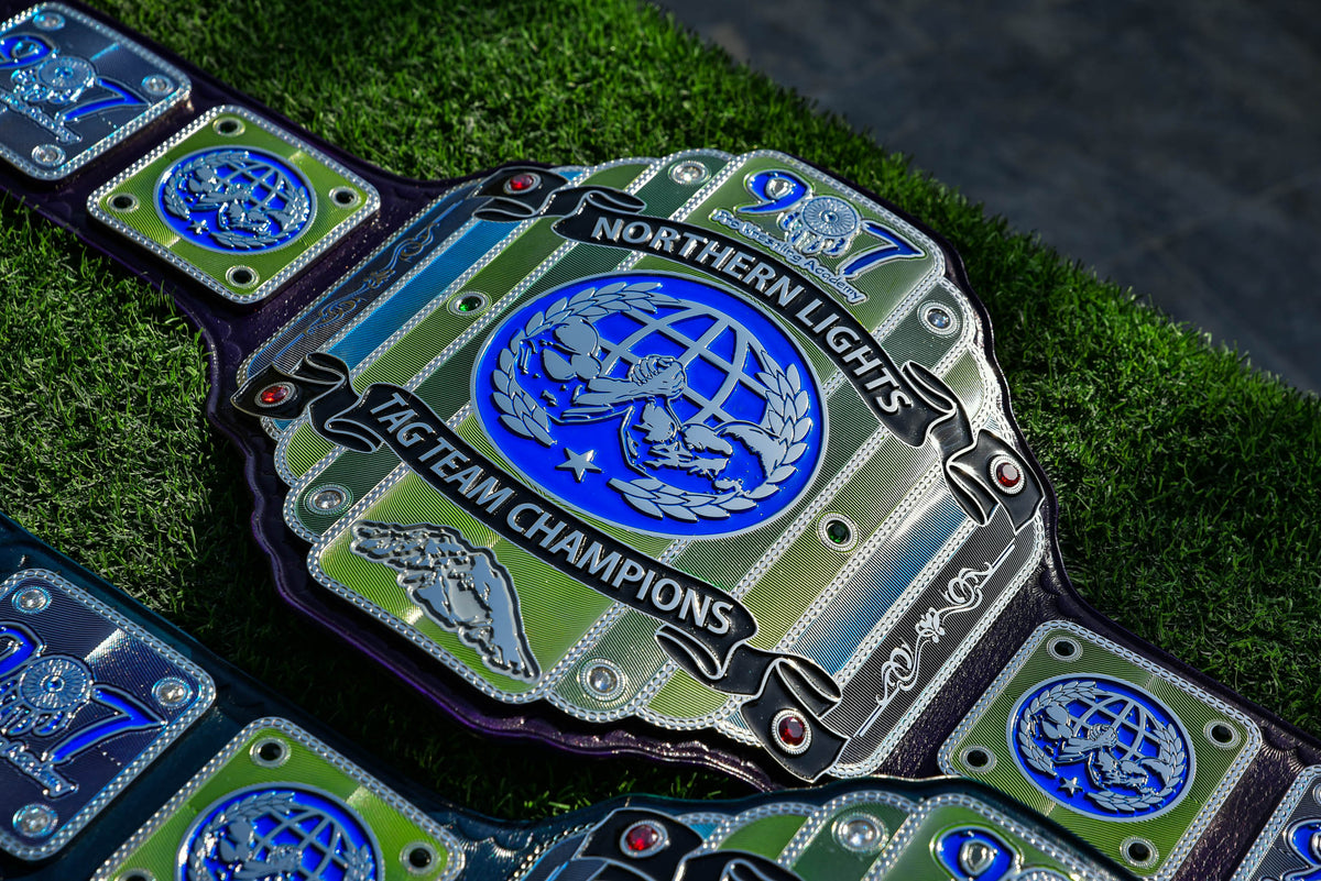 907 Pro Wresting Academy Northern Lights Custom Title Belt