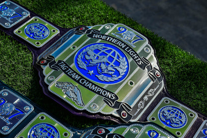 907 Pro Wresting Academy Northern Lights Custom Title Belt