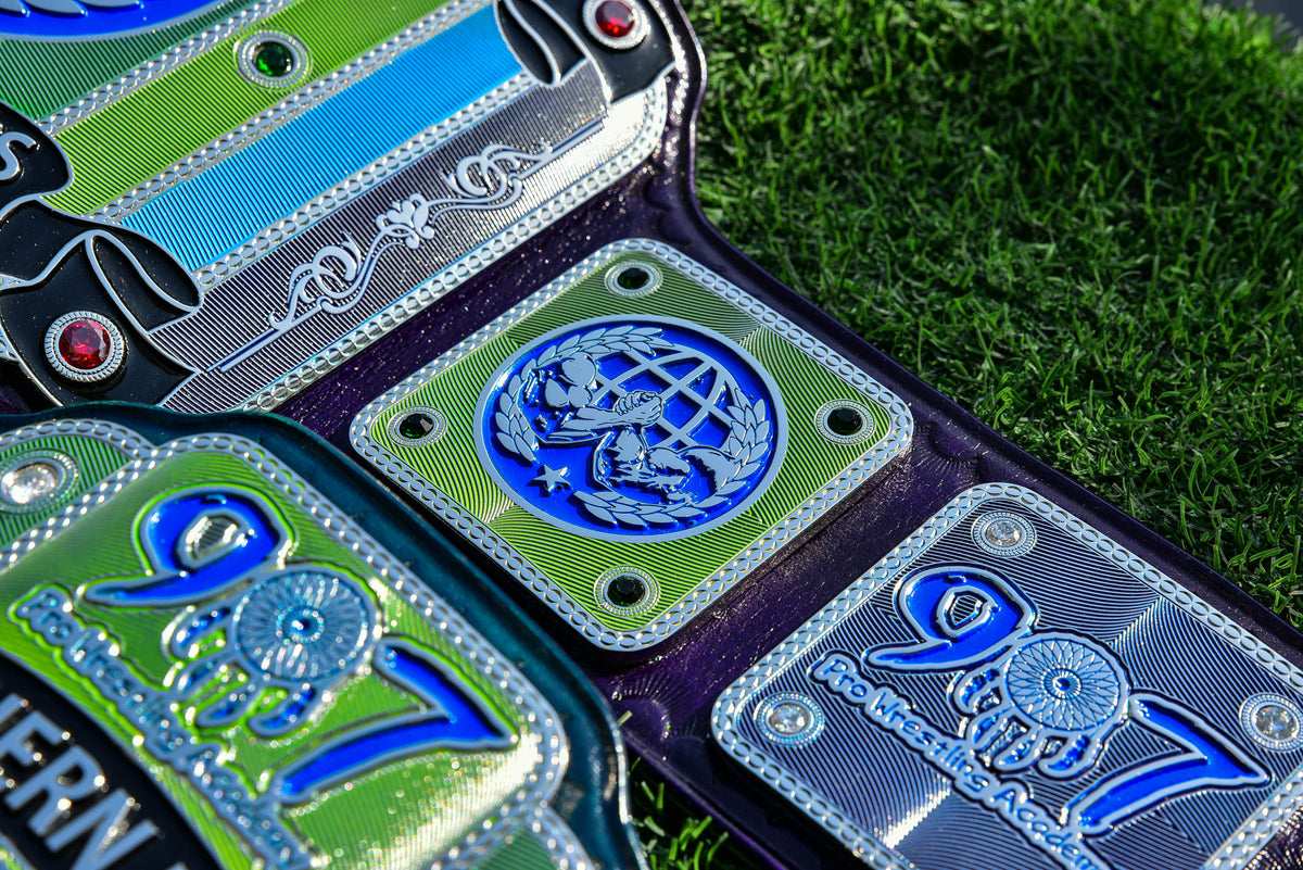 907 Pro Wresting Academy Northern Lights Custom Title Belt