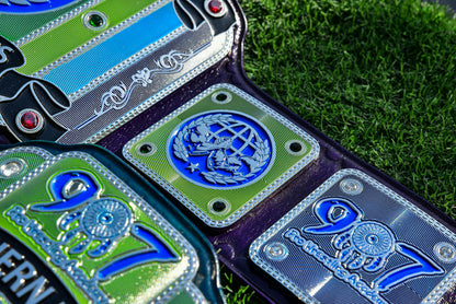 907 Pro Wresting Academy Northern Lights Custom Title Belt