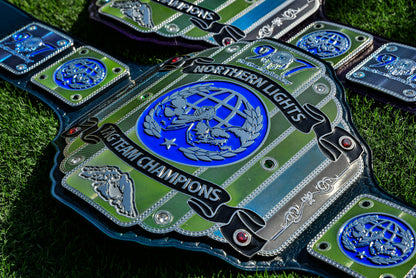 907 Pro Wresting Academy Northern Lights Custom Title Belt