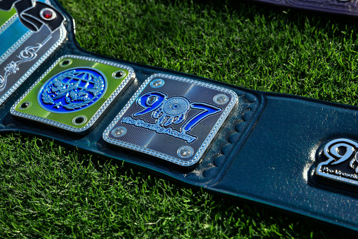 907 Pro Wresting Academy Northern Lights Custom Title Belt