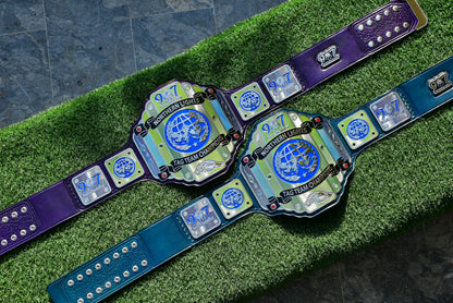 907 Pro Wresting Academy Northern Lights Custom Title Belt