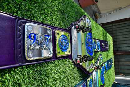 907 Pro Wresting Academy Northern Lights Custom Title Belt
