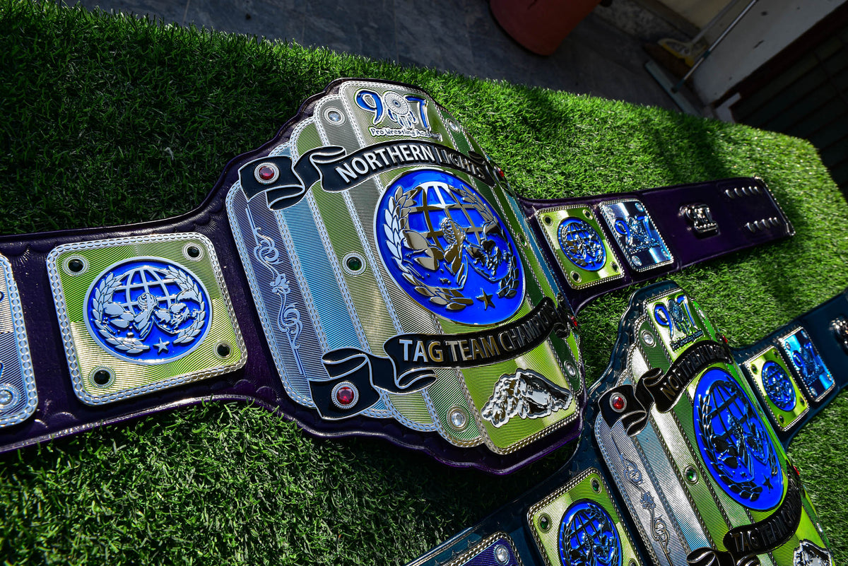 907 Pro Wresting Academy Northern Lights Custom Title Belt