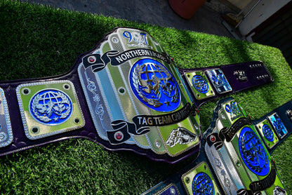 907 Pro Wresting Academy Northern Lights Custom Title Belt