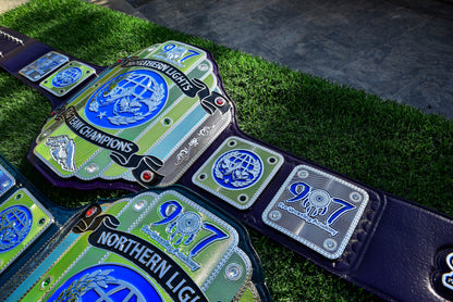 907 Pro Wresting Academy Northern Lights Custom Title Belt