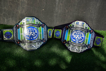 907 Pro Wresting Academy Northern Lights Custom Title Belt