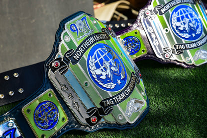 907 Pro Wresting Academy Northern Lights Custom Title Belt