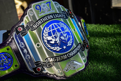 907 Pro Wresting Academy Northern Lights Custom Title Belt