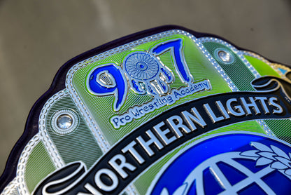 907 Pro Wresting Academy Northern Lights Custom Title Belt