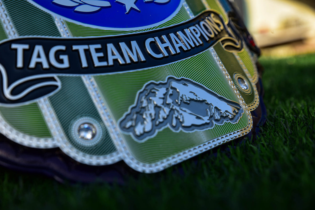 907 Pro Wresting Academy Northern Lights Custom Title Belt
