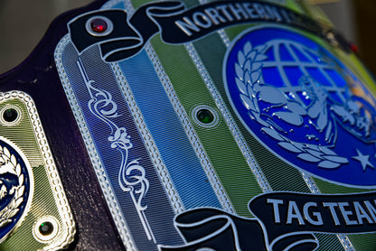 907 Pro Wresting Academy Northern Lights Custom Title Belt