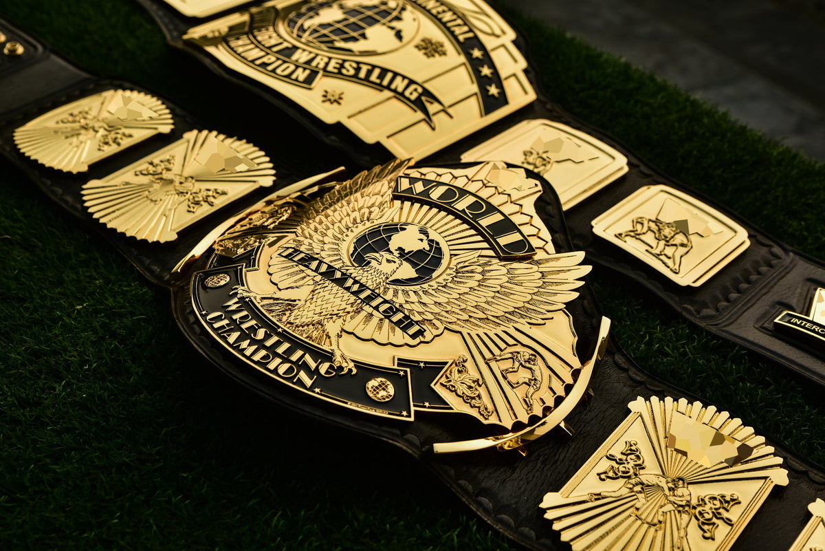 4.2mm Automated Etched All Gold Winged eagle with 08A1D Leather and Crock pattern Backing
