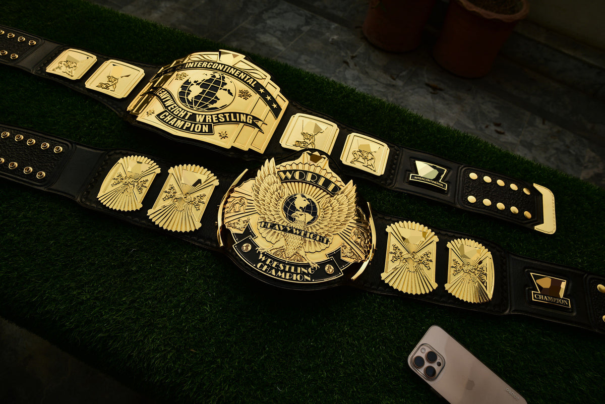 4.2mm Automated Etched All Gold Winged eagle with 08A1D Leather and Crock pattern Backing
