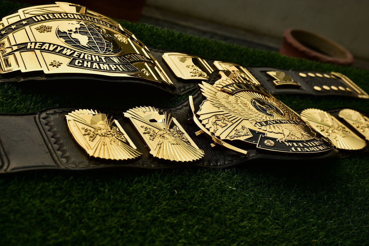 4.2mm Automated Etched All Gold Winged eagle with 08A1D Leather and Crock pattern Backing