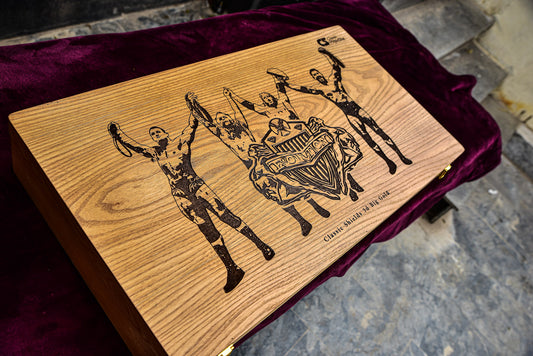 3D Big Gold — CNC Machine Milled with Wooden Engraved Box