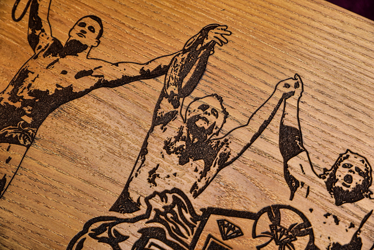 3D Big Gold — CNC Machine Milled with Wooden Engraved Box